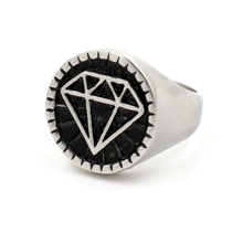 Мужские серебряные круглые богатые кольца титановая Нержавеющая сталь перстень На удачу кольца для мужчин ювелирные изделия мужское кольцо оптовая продажа 2024 - купить недорого