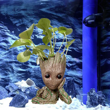 Galaxy Team Groot Tree Man Figure Miniature Garden Aquarium Plant Bonsai Office Decoration Fish Tank Ornament Shelter for Fish 2024 - buy cheap