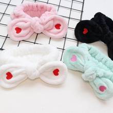 Headband Creative Bow Cute Shower Bath Love Ear Plush Face Wrap Spa Red Adjustable Hair Small Rabbit Embroidery Hold Beautiful 2024 - buy cheap