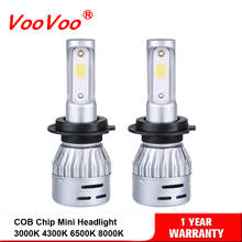 2Pcs 3000K H4 LED H7 H11 H8 HB4 H1 HB3 Mini Auto Car Headlight Bulbs 72W 12000LM Car Styling 6500K 4300K 8000K Led Automotivo 2024 - buy cheap