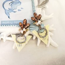 Vanssey-pendientes de resina con diamantes de imitación para mujer, aretes, estilo bohemio, étnico, triangular, accesorios de boda, 2018 2024 - compra barato