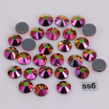 1440pcs/Lot, High Quality ss6 (1.9-2.1mm) Rainbow-Rose-Gold Hotfix Rhinestones / Iron On Flat Back Crystals 2024 - купить недорого
