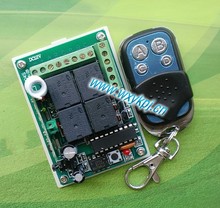 Receptor e transmissor, 12v, 10a, 4 canais, modo de trabalho, ajustável, 315-433mhz, 200m, para porta da garagem, janela, lâmpada