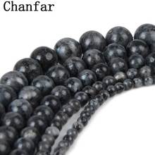 Chanfar  Natural Stone Grey Black Spectrolite Beads DIY Spacer Loose Beads for Stone Jewelry 4/6/8/10/12mm 2024 - buy cheap