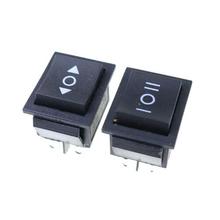 KCD4  black Rocker Switch Power Switch ON-OFF-ON 3 Position 6 Pins With Light 16A 250VAC/ 20A 125VAC 2024 - buy cheap