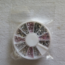 OD-152 12 колес/Лот Бесплатная доставка 3D 1,5/2/2. 5/3 мм 3 вида цветов Стразы для дизайна ногтей 2024 - купить недорого