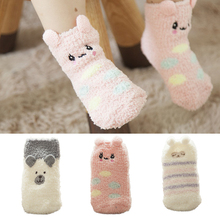 Hot Sale 1 pair Baby Non-slip Plush Floor socks Baby Infant Newborn Socks Winter 100% Cotton Suitable for 1-4Year Cubs pattern 2024 - buy cheap