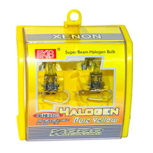 Lâmpada xenon para farol de carro, 2 peças, lâmpada automotiva h3, dc 12v, 55w, 3000k, quartzo amarelo 2024 - compre barato