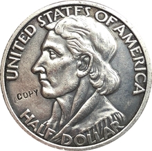 США доллар боон двухкомпонентный 1935 копия монеты 30,6 мм 2024 - купить недорого