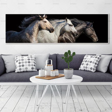 Retrato da parede sem moldura retrato Da Arte da parede decoração de casa pintura da lona cópias da arte do cavalo na lona e cartazes de parede imagem 2024 - compre barato