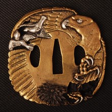 Protector de mano de alta calidad para Samurai japonés, Katana o Wakizashi, artesanía de Metal, GD028 2024 - compra barato