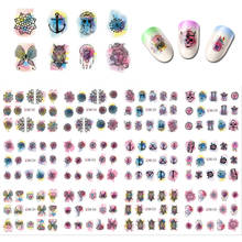 12Sheets/lot Nail Art Water Transfer Decal Sticker 3D effect nail decals Nail Art Transfer Stickers Water Slide Decals 2024 - buy cheap