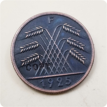 1923F, 1925F Германия 10 Rentenpfennig копия монет памятные монеты коллекция искусства 2024 - купить недорого