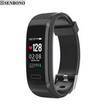 SENBONO GT101 0.96 inch Color Screen Fitness Tracker Smart Bracelet Heart Rate Monitor Alarm Clock Stopwatch Smart Band 2024 - buy cheap