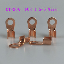 10pcs OT-20ADia Red Copper Circular Splice Ring Terminal Wire Naked Battery Cable Connector lugs Terminals,Used For 1.5-4Wire 2024 - buy cheap