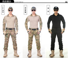 Армейская форма для мужчин, армейская форма для мужчин Gen 2, рубашка + брюки, армейские брюки с накладками, 6 видов цветов, S-XXL 2024 - купить недорого