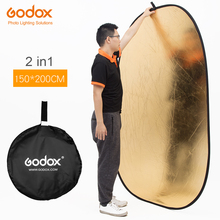 Godox 150*200cm 2 in 1 Gold and Silver Portable Photography Reflector Board Collapsible for Studio Photography Reflector 2024 - buy cheap