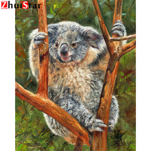 Strass 5d diy pintura diamante "bonito pequeno koala" mosaico ponto cruz padrão de arte diamante bordado artesanato casa decorat zwq 2024 - compre barato