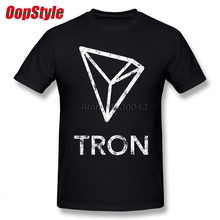 Vintage Tron Coin Cryptocurrency T-shirt For Men Plus Size Cotton Team Tee Shirt 4XL 5XL 6XL Camiseta 2024 - buy cheap