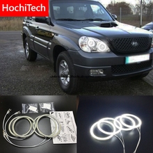 HochiTech for Hyundai Terracan 2001-07 Ultra bright SMD white LED angel eyes 2600LM 12V halo ring kit daytime running light DRL 2024 - buy cheap