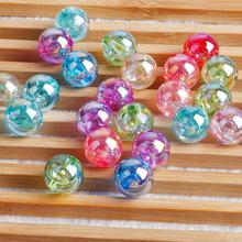 50Pcs 10 mm AB rainbow color Round Acrylic Bead Loose Spacer Beads For Jewelry Making DIY Bracelet Findings 2024 - buy cheap
