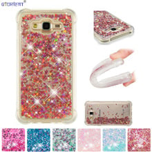 For Samsung Galaxy J7 2015 Bling Glitter Dynamic Liquid Quicksand Bumper Case SM-J700F SM-J700H/DS SM-J700M Silicone Phone Cover 2024 - buy cheap