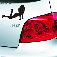 Auto Decal Car Accessories Creative Hot Sexy Lady Beauty Girl Car Decoration Kneeling Temptation Hood Bumper Body Decal 2024 - buy cheap
