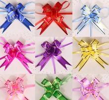 Nuevo caliente de embalaje de regalo de Navidad lazo cintas de vacaciones de flores cintas 10 unids/lote 2024 - compra barato