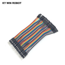 Dupont line 40pcs 10cm 2.54mm 1p-1p Pin Female to Male Color Breadboard Cable Jump Wire Jumper For Arduino 2024 - buy cheap