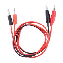 Cable de prueba para multímetro, suministro de energía de 1M, enchufe rojo y negro tipo Banana a pinza de cocodrilo, 1 juego J3 2024 - compra barato