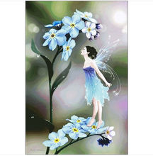 Embroidery Package Hot Sell   Best Quality    Cross Stitch      Fairy on Flower 2024 - buy cheap