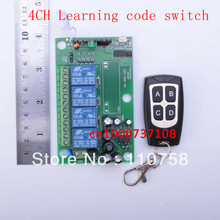 AC110V 220V 4CH mando inalámbrico de radiofrecuencia sistema/interruptor de radio interruptor remoto 220v receptor de aprendizaje de código 2024 - compra barato