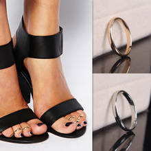 New Fashion Design Adjustable   Metal Toe Ring Foot Beach Jewelry for Women Lady 2024 - buy cheap