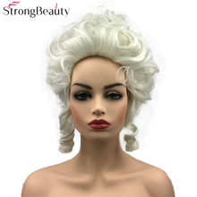 StrongBeauty Synthetic Curly Hair Wig Marie Antoinette Wig Women Cosplay Wigs 2024 - buy cheap