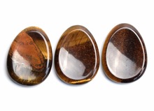 Natural Chakra Tiger Eye Stone Carved Thumb Irish Worry Stone Crystal Healing Palm Stone 2024 - buy cheap