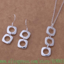 Conjuntos de joias banhados a prata 513 + colar 239 /ejpanawa bcrombya as351 2024 - compre barato