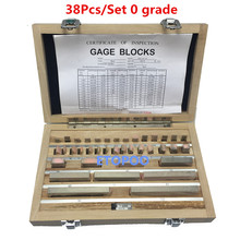 Juego de calibre de bloque de 1-100mm, 38 unidades, calibre 0, grado 1, herramientas de medición de inspección 2024 - compra barato
