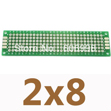 Prototipo de placa PCB de cobre de doble cara, placa de circuito Universal para placa Arduino Experimental DIY, 2x8cm, 10 unids/lote 2024 - compra barato
