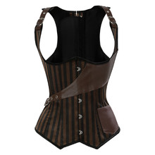 Underbust Steampunk Corset Sprial Steel Boned Waist Trainer Corset Pirate Burlesque Costumes Corsets and Bustiers Top Plus Size 2024 - buy cheap