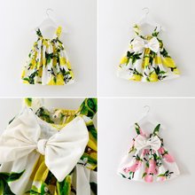 Summer Baby Kids Girls Dress Princess Bow Sleeveless Print Dresses Baby Girl Clothes 2024 - buy cheap