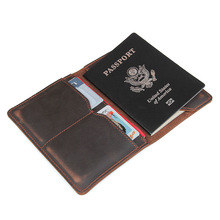 Siku capa para passaporte de couro, porta-moedas artesanal de marca famosa, capa de passaporte 2024 - compre barato