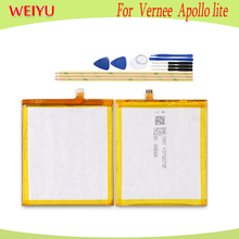 WEIYU 3100mAh Long Time Standy battery For Vernee Apollo lite phone Replacement Batteries +Tools For Vernee Apollo 2024 - buy cheap