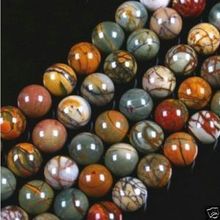 Fashion jewelry10MM PICASSO  STONE ROUND BALL LOOSE BEAD 15''Wholesale and retail 2024 - buy cheap