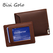 BISI GORO Fashion Men Leather Wallets Purse Brand Wallet Men Short Male Clutch Men Money Bag Quality Guarantee Card Holder 2024 - buy cheap