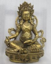 Elaborate Chinese Old brass Tibetan Buddhism auspicious statue / 10.23inch 2024 - buy cheap
