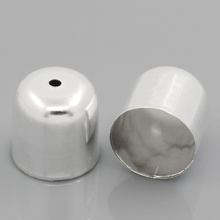 8SEASONS Necklace End Tip Bead Caps silver-color 12x12mm,100PCs (B24951) 2024 - buy cheap