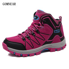 GOMNEAR New Autumn And Winter Women's Hiking Boots Breathable  Antiskid Outdoor Tourism Sport Shoes Camping Trekking Shoes Women 2024 - buy cheap