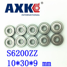 Axk 10 Uds envío gratis Sus440c rodamientos de bolas de ranura profunda de acero inoxidable resistentes al medio ambiente S6200zz 10*30*9 Mm 2024 - compra barato