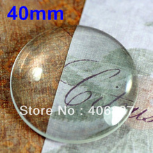 20pcs/lot, Good Quality 40mm Domed Round Transparent Clear Magnifying Glass Cabochon 2024 - buy cheap