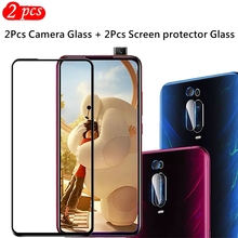 2 pçs capa completa de vidro temperado protetor de tela para xiao mi vermelho k20 k20 pro câmera vidro macio para xiao mi 9 t pocofone f2 2024 - compre barato